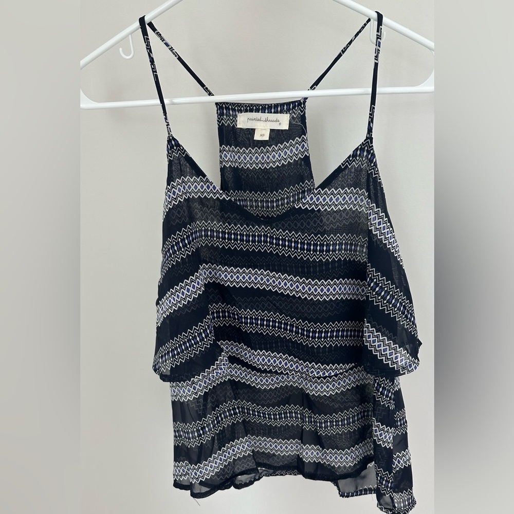Painted Threads Layered Tank Top
